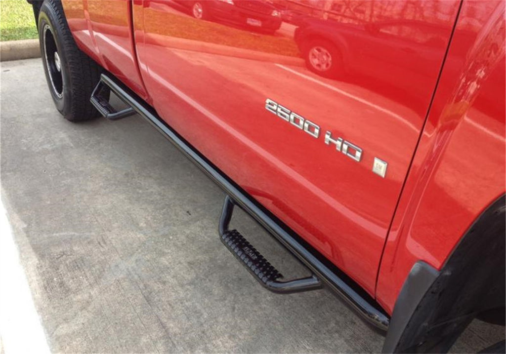 N-Fab C1184RC-4-TX Nerf Step-W2W w/Bed Acs (2 Stps)-11-14 Silv/Sierra HD 8ft. Reg-TX Blk for Select Chevrolet Silverado 1500, Chevrolet Silverado HD, GMC Sierra