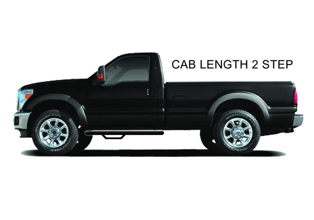 N-Fab F1555RC-TX Nerf Step-Cab Len (1 Stp)-15-24 F150 Reg-TX Blk for Select Ford F-150
