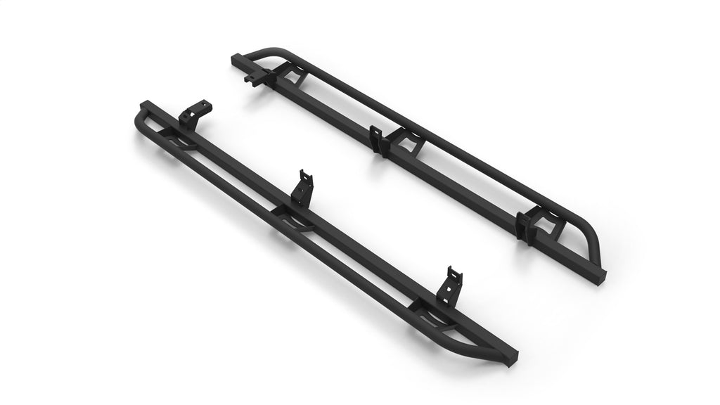 N-Fab TSF19CC-TX TrailSlider-Cab Len (2 Steps)-19-24 Ranger SuperCrew-TX Blk for Select Ford Ranger