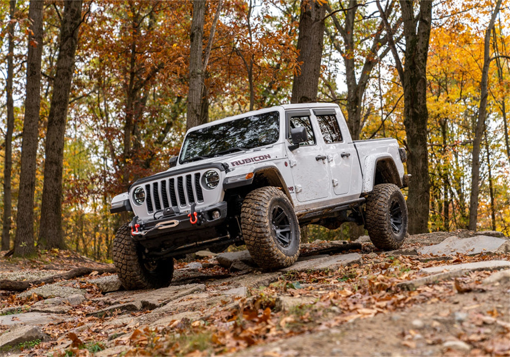 N-Fab TSJ194-TX TrailSlider-Cab Len (2 Steps)-20-24 Gladiator-TX Blk for Select Jeep Gladiator