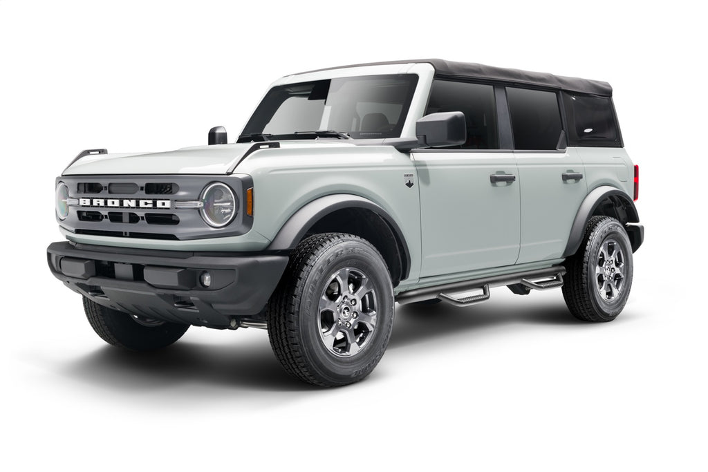 N-Fab F2172B-TX Nerf Step-Cab Len (2 Stps)-21-24 Ford Bronco 4 Dr-TX Blk for Select Ford Bronco