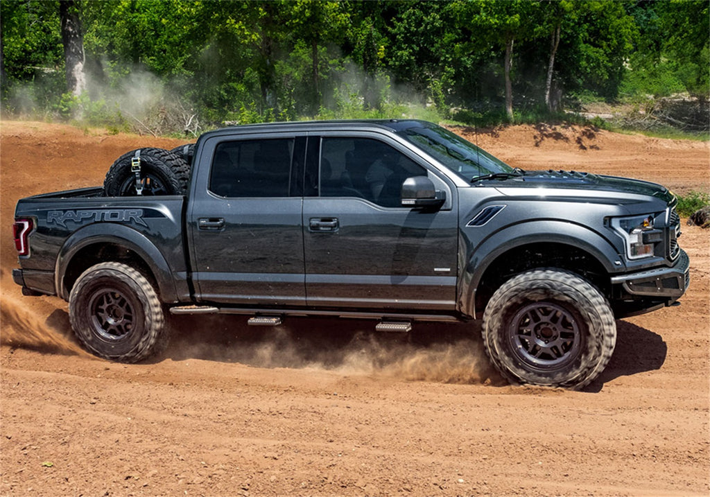N-Fab N224RKRCC RKR Rails-Cab Len (2 Steps)-22-24 Frontier Crew-TX Blk for Select Nissan Frontier