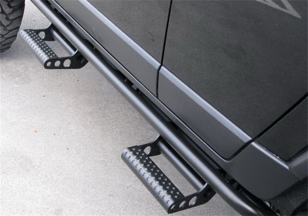 N-Fab N164RKRCCS4 RKR Step Sys-Cab Len (2 Stp Mnts/2 Stps)-17-24 Titan/16-23 XD Crew-TX Blk for Select Nissan TITAN, Nissan TITAN XD