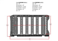 N-Fab U34253400 Universal Roof Rack-TX Black