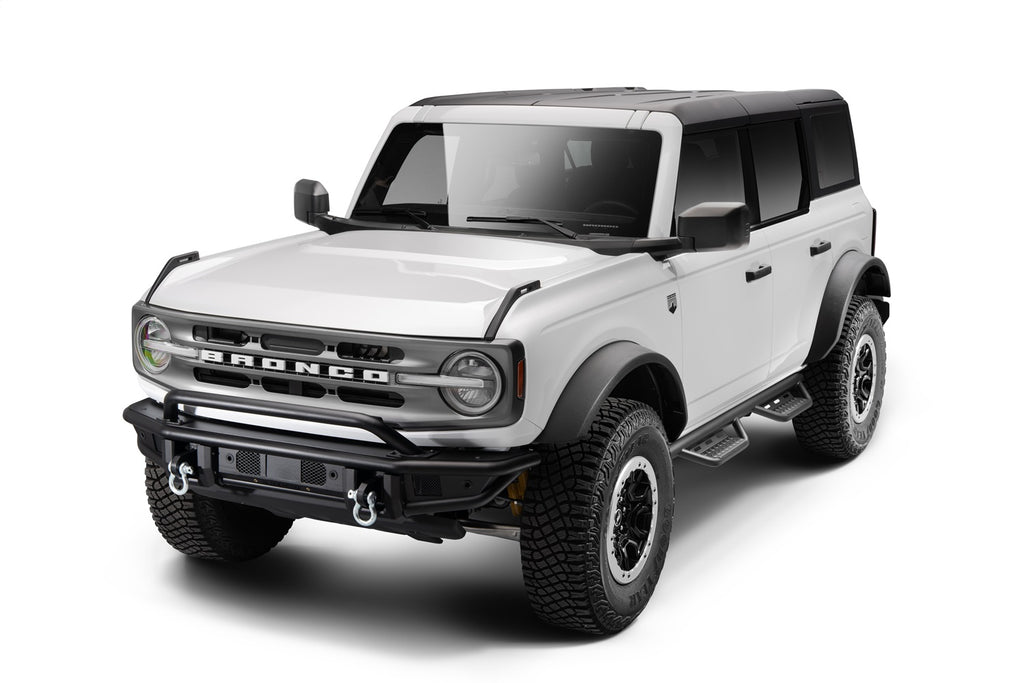 N-Fab 321417212 Nerf Step RS-Full Len (2 Stp)-21-24 Bronco 4Dr-TX Blk for Select Ford Bronco