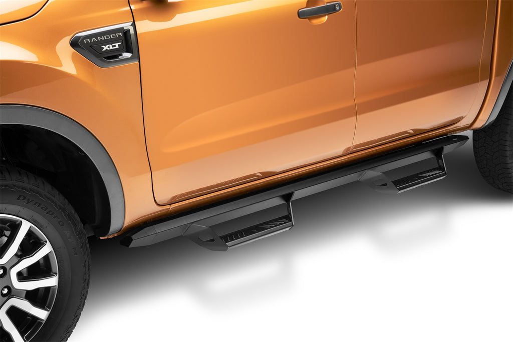N-Fab PRF1981CC-TX Predator Pro-Cab Len (2 Steps)-19-24 Ranger SuperCrew-TX Blk for Select Ford Ranger