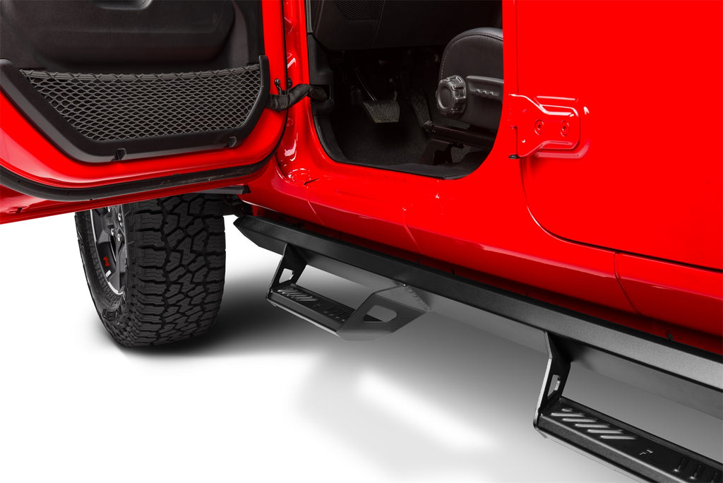 N-Fab PRJ1863-TX Predator Pro-Cab Len (2 Steps)-18-24 Wrangler JL 4Dr-TX Blk for Select Jeep Wrangler