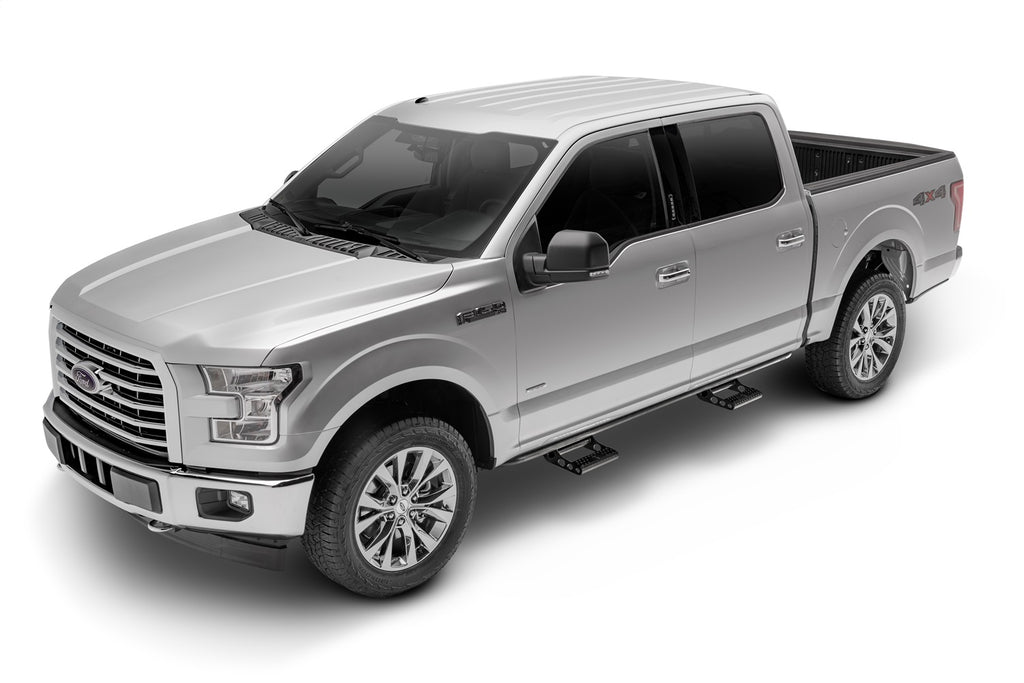 N-Fab F154RKRCCS4 RKR Step Sys-Cab Len (2 Stp Mnts/2 Stps)-15-24 F150 SuperCrew-TX Blk for Select Ford F-150, Ford F-150 Lightning