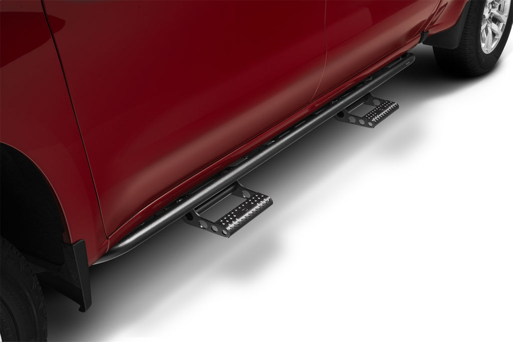 N-Fab C194RKRCCS4 RKR Step Sys-CabLen(2StpMnt/2Stp)-19(NewBody)-24Silv/Sierra1500/20-24HDCrw-TXBlk for Select Chevrolet Silverado 1500, Chevrolet Silverado LTD, Chevrolet Silverado HD, Chevrolet Silverado HD, GMC Sierra 1500, GMC Sierra Limited, GMC