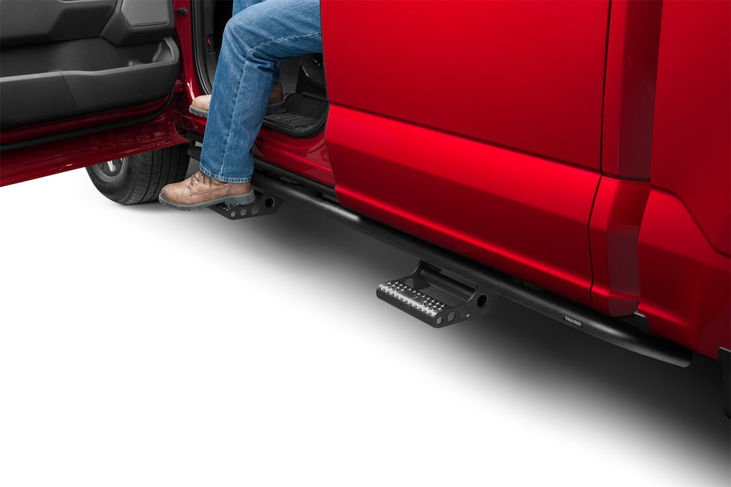 N-Fab F154RKRCCS4 RKR Step Sys-Cab Len (2 Stp Mnts/2 Stps)-15-24 F150 SuperCrew-TX Blk for Select Ford F-150, Ford F-150 Lightning