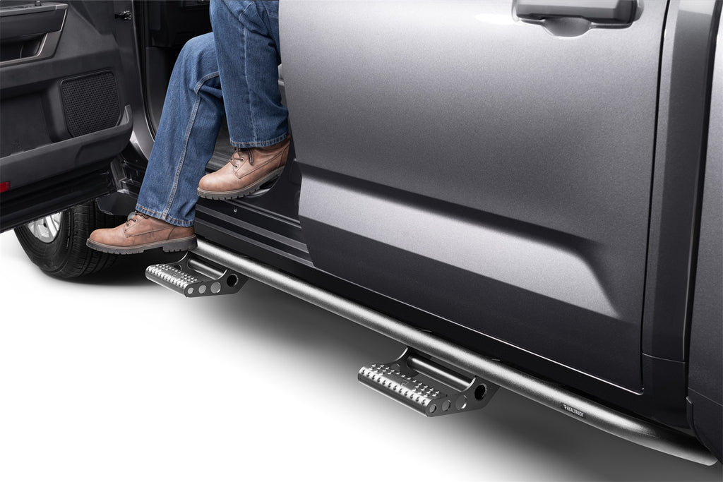 N-Fab T224RKRCCS4 RKR Step Sys-Cab Len (2Stp Mnts/2Stps)-22-24 Tundra CrewMax-TXBlk for Select Toyota Tundra