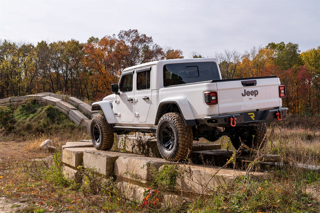 N-Fab TSJ194-TX TrailSlider-Cab Len (2 Steps)-20-24 Gladiator-TX Blk for Select Jeep Gladiator