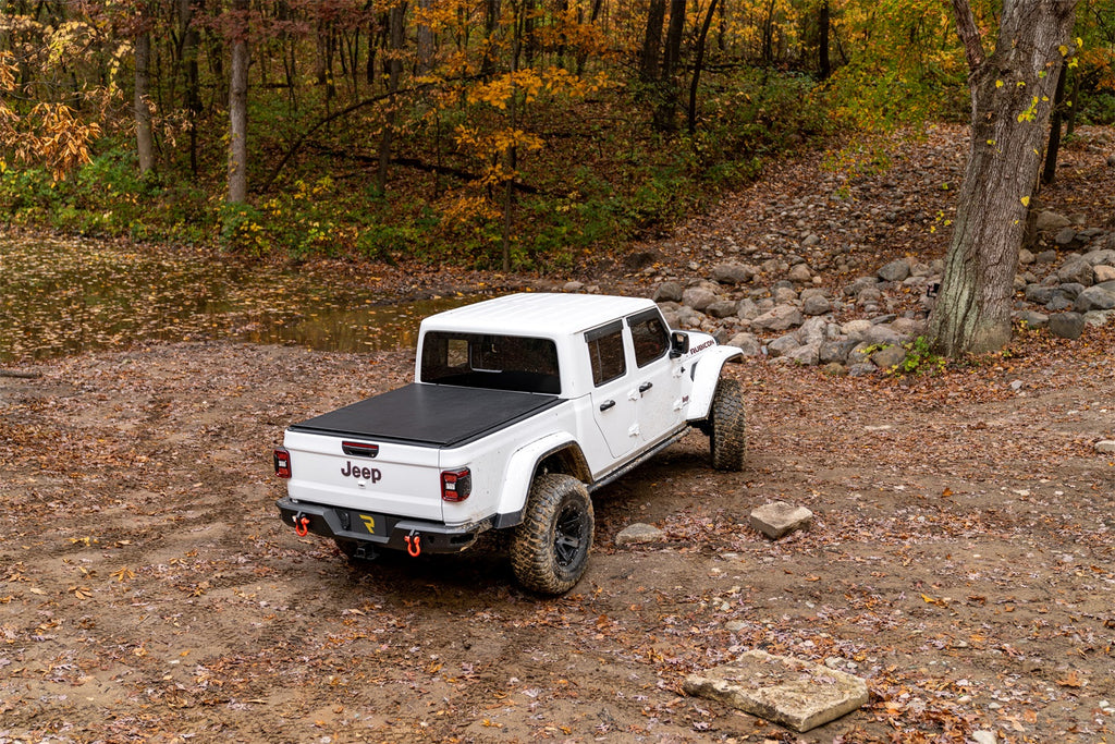 N-Fab TSJ194-TX TrailSlider-Cab Len (2 Steps)-20-24 Gladiator-TX Blk for Select Jeep Gladiator