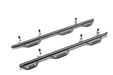 Load image into Gallery viewer, N-Fab C1996CC-6-TX Nerf Step-W2W w/Bed Acs (3 Stps)-19 (New Body)-24 Silv/Sierra 5ft.9in.Crew-TXBlk for Select Chevrolet Silverado 1500, Chevrolet Silverado LTD, GMC Sierra 1500, GMC Sierra Limited