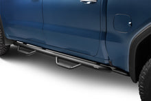 Load image into Gallery viewer, N-Fab C1980CC-TX Nerf Step-Cab Len (2 Stps)-19(NewBody)-24 Silv/Sierra1500/20-24HD Crew-TXBlk for Select Chevrolet Silverado 1500, Chevrolet Silverado LTD, Chevrolet Silverado HD, Chevrolet Silverado HD, GMC Sierra 1500, GMC Sierra Limited, GMC Sierra
