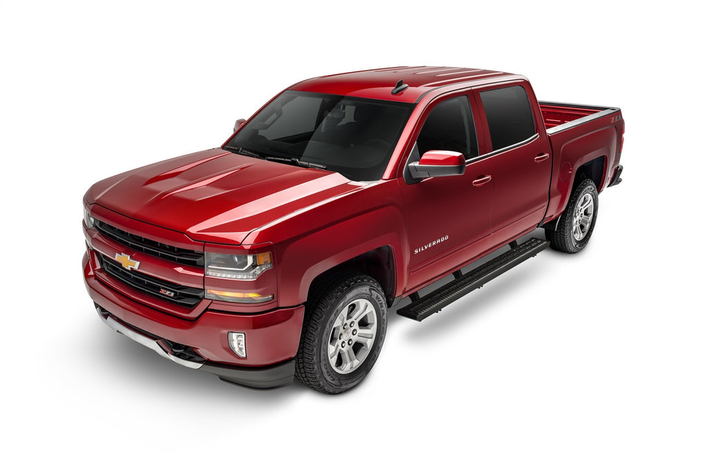 N-Fab GFC07CC-TX Growler-07-18 Silv/Sierra 1500/07-19 2500HD/3500HD Crew-Gas-TX Blk for Select Chevrolet Silverado 1500, Chevrolet Silverado HD, Chevrolet Silverado HD, GMC Sierra 1500, GMC Sierra HD, GMC Sierra HD