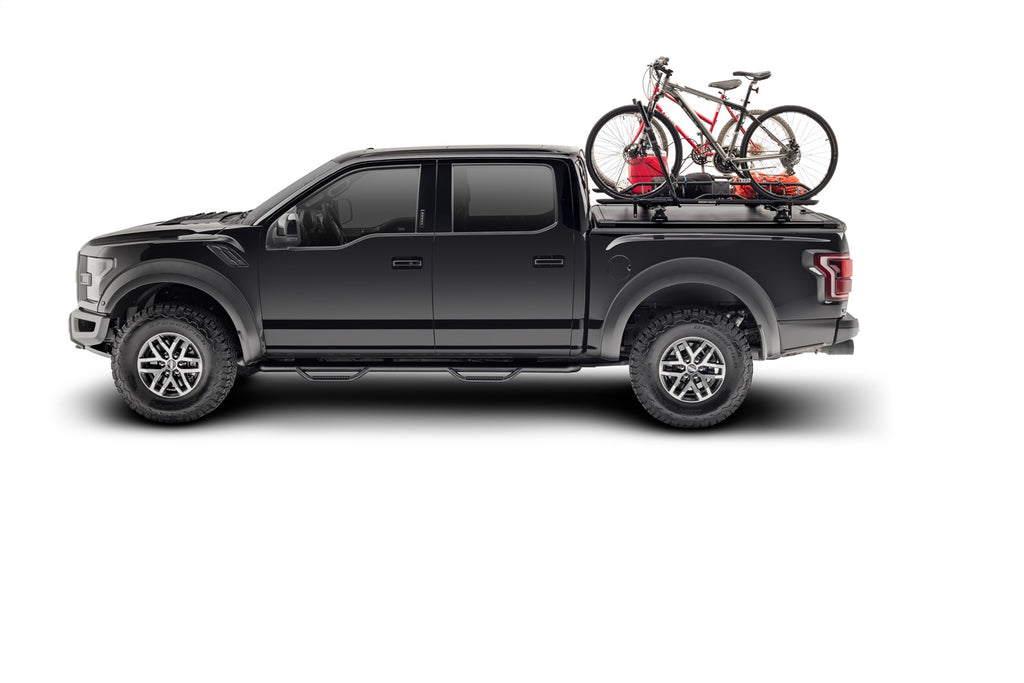 N-Fab F1585CC-TX Nerf Step-Cab Len (2 Stps)-15-24 F150/17-24 Raptor SuperCrew-TX Blk for Select Ford F-150, Ford F-150 Lightning