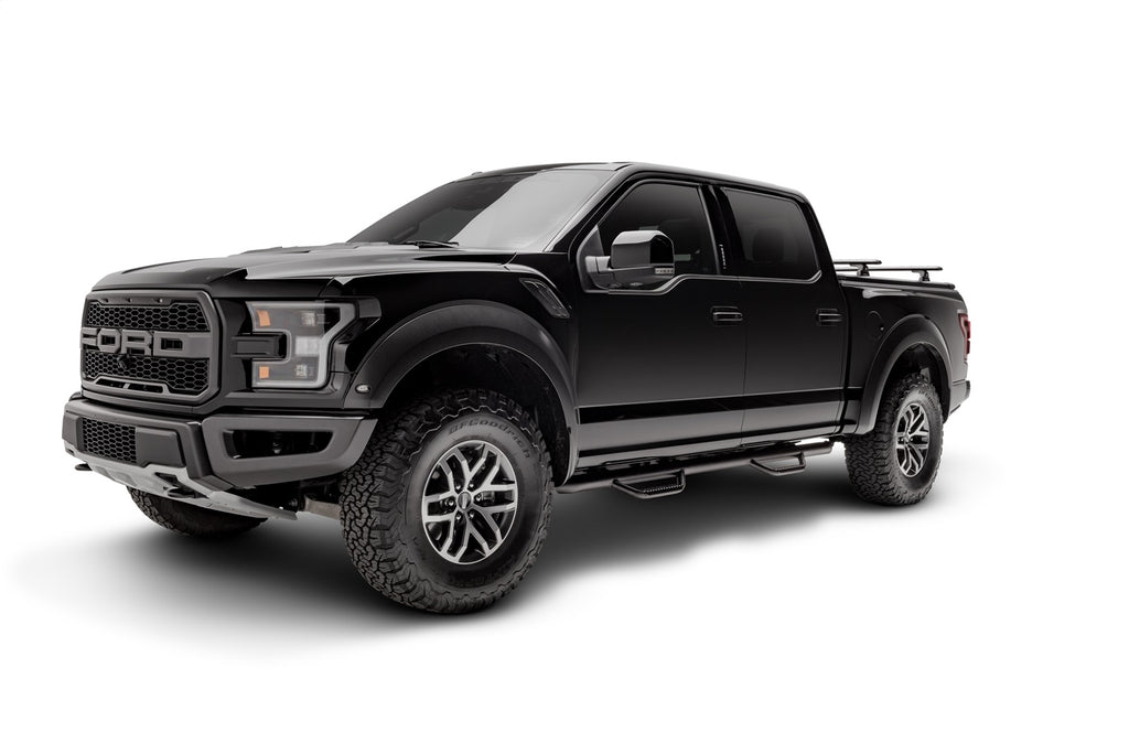 N-Fab F1585CC-TX Nerf Step-Cab Len (2 Stps)-15-24 F150/17-24 Raptor SuperCrew-TX Blk for Select Ford F-150, Ford F-150 Lightning