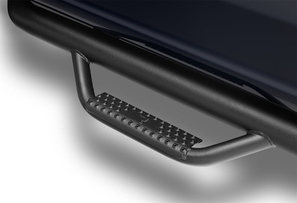 N-Fab F1596CC-6-TX Nerf Step-W2W w/Bed Acs (3 Stps)-15-24 F150 5ft.7in. SuperCrew-TX Blk for Select Ford F-150, Ford F-150 Lightning