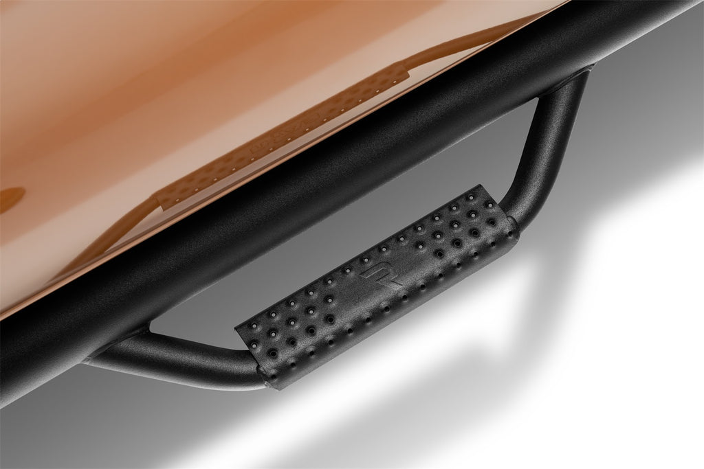 N-Fab F1981CC-TX Nerf Step-Cab Len (2 Stps)-19-24 Ranger SuperCrew-TX Blk for Select Ford Ranger
