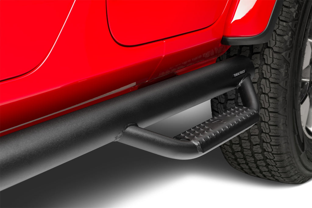 N-Fab J1866 Nerf Step-W2W (2 Stps)-18-24 Wrangler JL 4Dr-TX Blk for Select Jeep Wrangler, Jeep Wrangler JK
