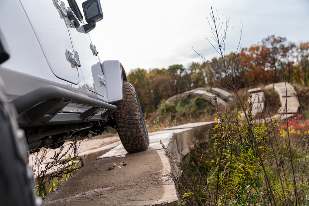 N-Fab TSJ194-TX TrailSlider-Cab Len (2 Steps)-20-24 Gladiator-TX Blk for Select Jeep Gladiator