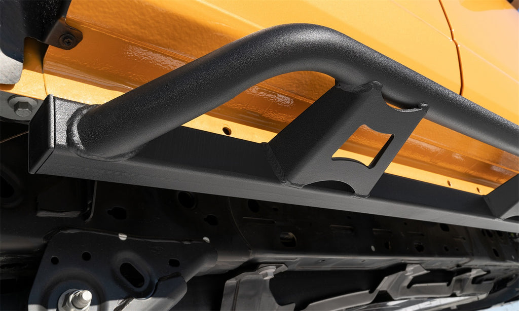 N-Fab TSF214B-TX TrailSlider-Full Len (2 Steps)-21-24 Ford Bronco 4-Dr-TX Blk for Select Ford Bronco