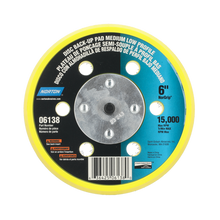 Load image into Gallery viewer, Norton 06138 6" x 5/16" - 24" 6 Hole Low Profile H&amp;L Back-up Pad for DA/RO Sanders