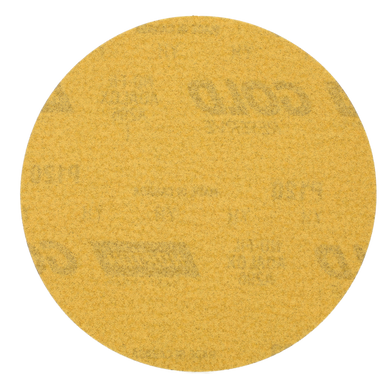 Norton 06234 6" Gold Reserve No-Fil NorGrip Paper H&L Disc, 120 Grit A296