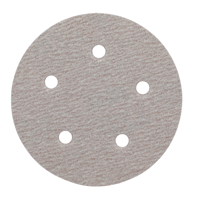 Norton 31579 5" No-Fil NorGrip Paper H&L Vacuum Disc, 180 Grit A275OP
