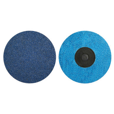 Norton 38675 3" BlueFire Quick-Change Cloth Disc, 24 Grit R884P
