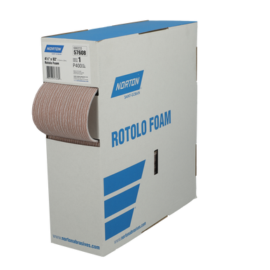 Norton 57608 115 x 25000mm Rotolo Foam Perforated Roll, 400 Grit A275OP