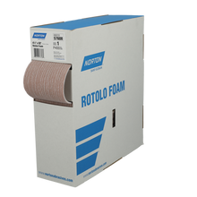 Load image into Gallery viewer, Norton 57608 115 x 25000mm Rotolo Foam Perforated Roll, 400 Grit A275OP