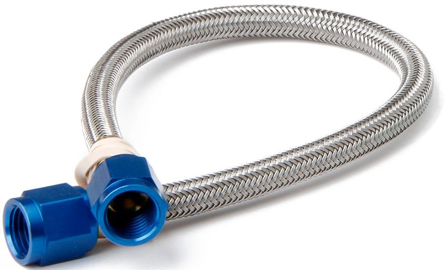 NITROUS OXIDE SYSTEMS 15405 6an Hose w/Blue Fittings 18in Length