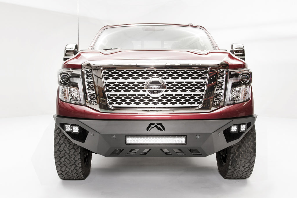 Fab Fours NT16-D3751-1 Vengeance Front Bumper for Select Nissan TITAN, Nissan TITAN XD