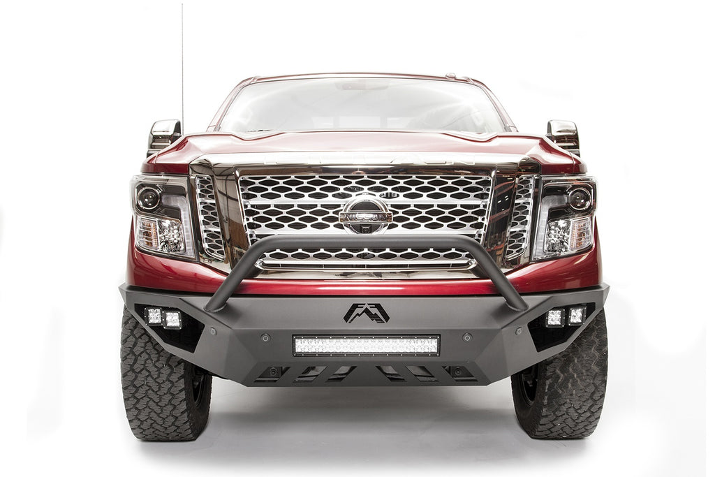 Fab Fours NT16-D3752-B Vengeance Front Bumper for Select Nissan TITAN, Nissan TITAN XD