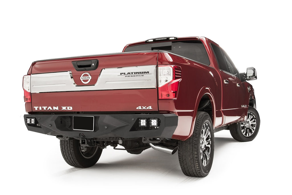 Fab Fours NT16-E3751-1 Vengeance Rear Bumper for Select Nissan TITAN, Nissan TITAN XD, Toyota Tundra