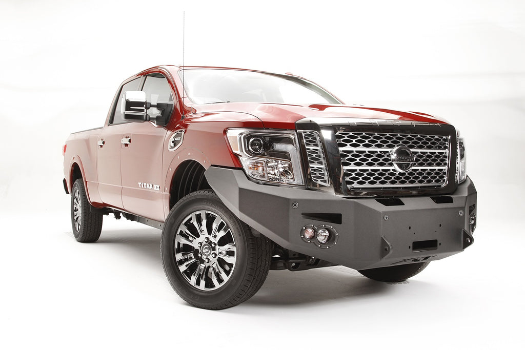 Fab Fours NT16-F3751-B Premium Winch Front Bumper for Select Nissan TITAN, Nissan TITAN XD