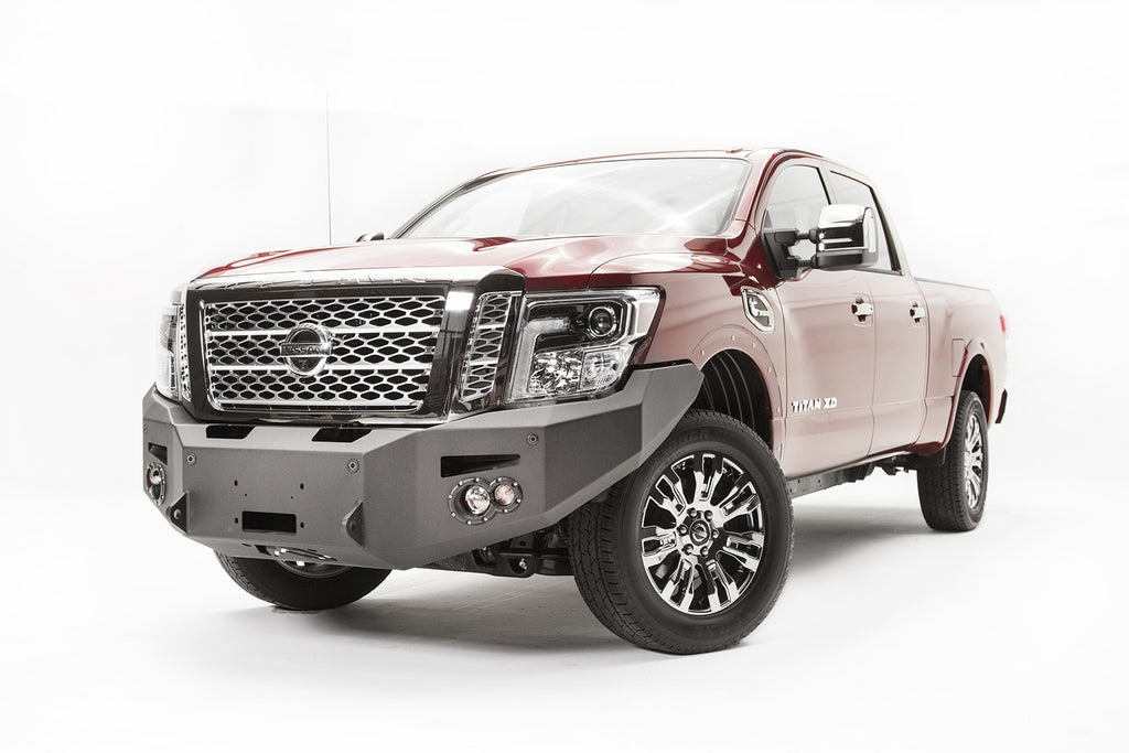 Fab Fours NT16-F3751-1 Premium Winch Front Bumper for Select Nissan TITAN, Nissan TITAN XD