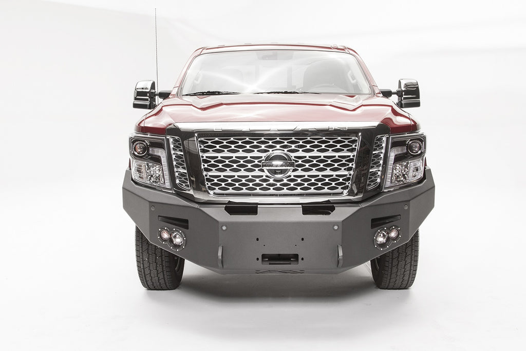 Fab Fours NT16-F3751-B Premium Winch Front Bumper for Select Nissan TITAN, Nissan TITAN XD