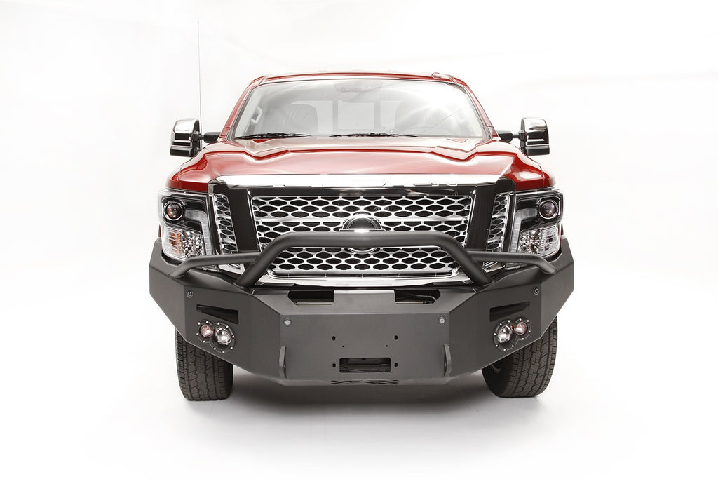 Fab Fours NT16-F3752-B Premium Winch Front Bumper for Select Nissan TITAN, Nissan TITAN XD