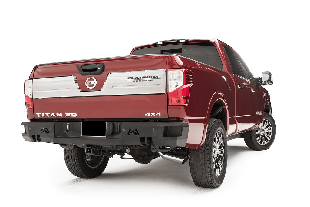 Fab Fours NT16-W3751-1 Premium Rear Bumper for Select Nissan TITAN, Nissan TITAN XD