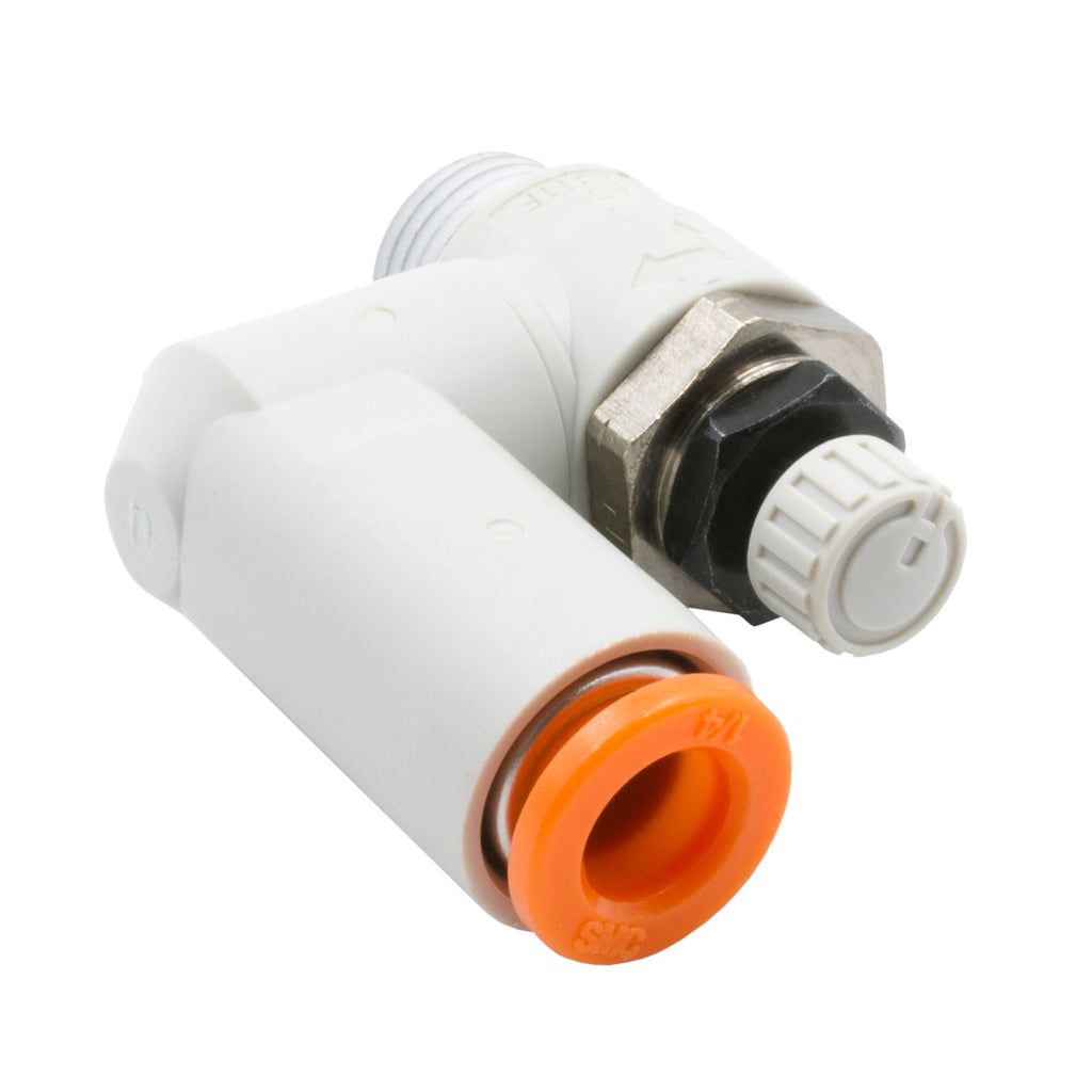 Dedenbear NVST NEEDLE VALVE, STRAIGHT (SWIVEL), 1/4" OD QUICK DISCONNECT TO 1/8" NPT (METER IN)