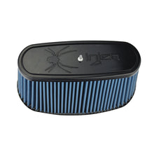 Load image into Gallery viewer, Nanoweb-Dry-Air-Filter-8.725X3.940-Oval-Neck-10.375X5.590-Base--6.30-Tall-WBarb-Fit
