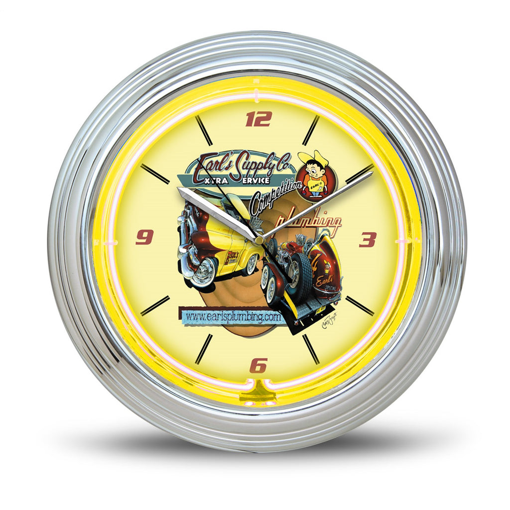 Neon-Wall-Clock