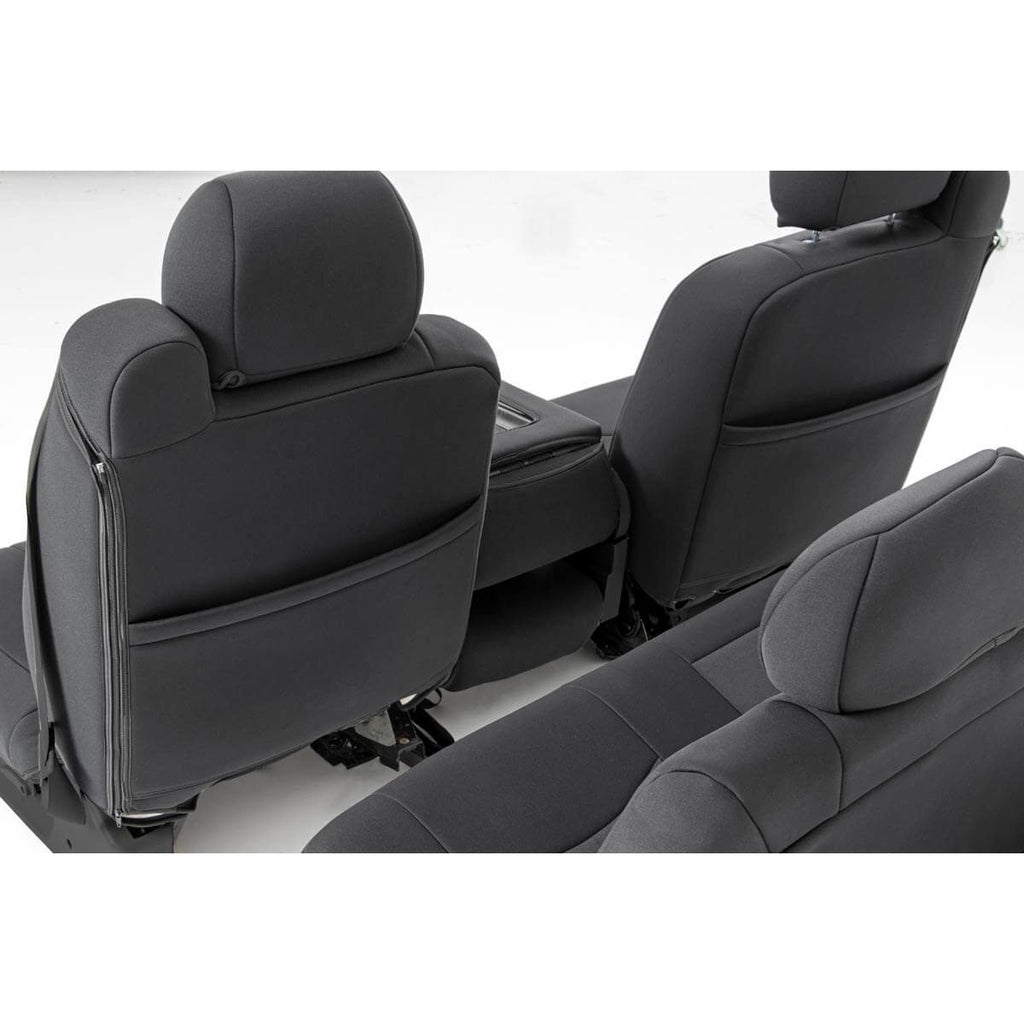 Neoprene-Front--Rear-Seat-Cover-Combo-Black-99-06-SilveradoSierra-1500-Rough-Country