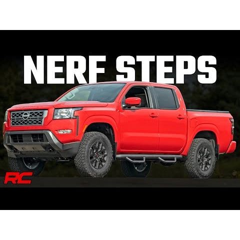 Nerf-Steps-Cab-Length-Crew-Cab-Nissan-Frontier-2Wd4Wd-(05-23)-Rough-Country