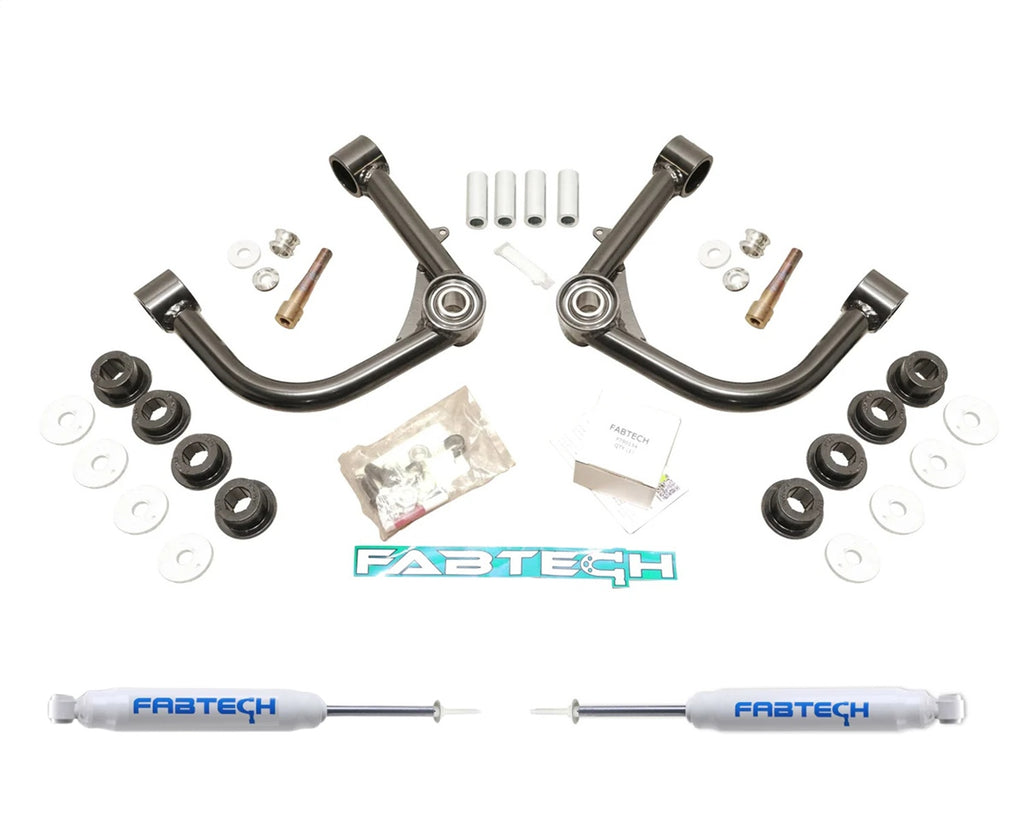 Fabtech K7102 Uniball UCA Lift System w/Shocks for Select Toyota Tacoma