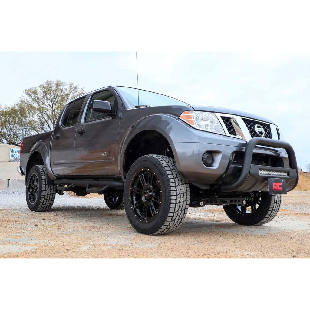 Nissan-05-19-Frontier-Bull-Bar-WLed-Light-Bar-Black-Rough-Country
