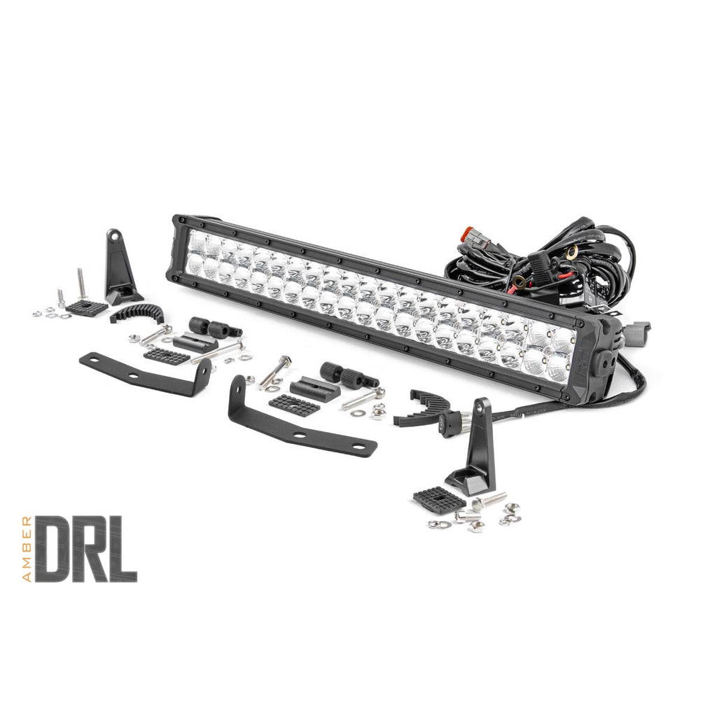 Nissan-20-Inch-Led-Bumper-Kit-Chrome-Series-WAmber-Drl-16-20-Titan-Xd-Rough-Country